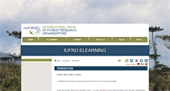 Desktop Screenshot of elearning.iufro.org