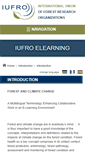 Mobile Screenshot of elearning.iufro.org
