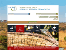 Tablet Screenshot of iufro.org